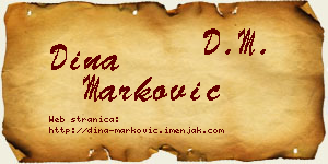 Dina Marković vizit kartica